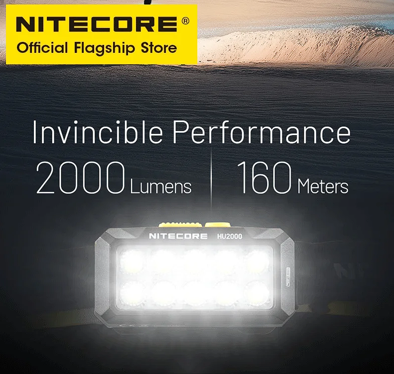 Налобный фонарь NITECORE HU2000 — изображение 3
