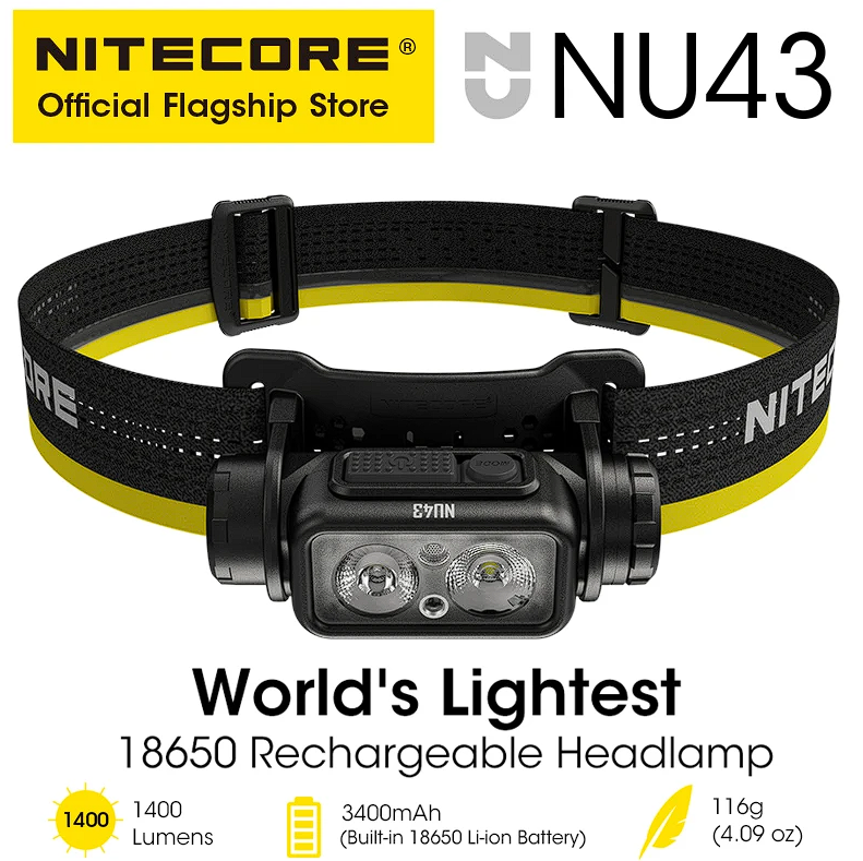 Налобный фонарь NITECORE NU43 — изображение 4