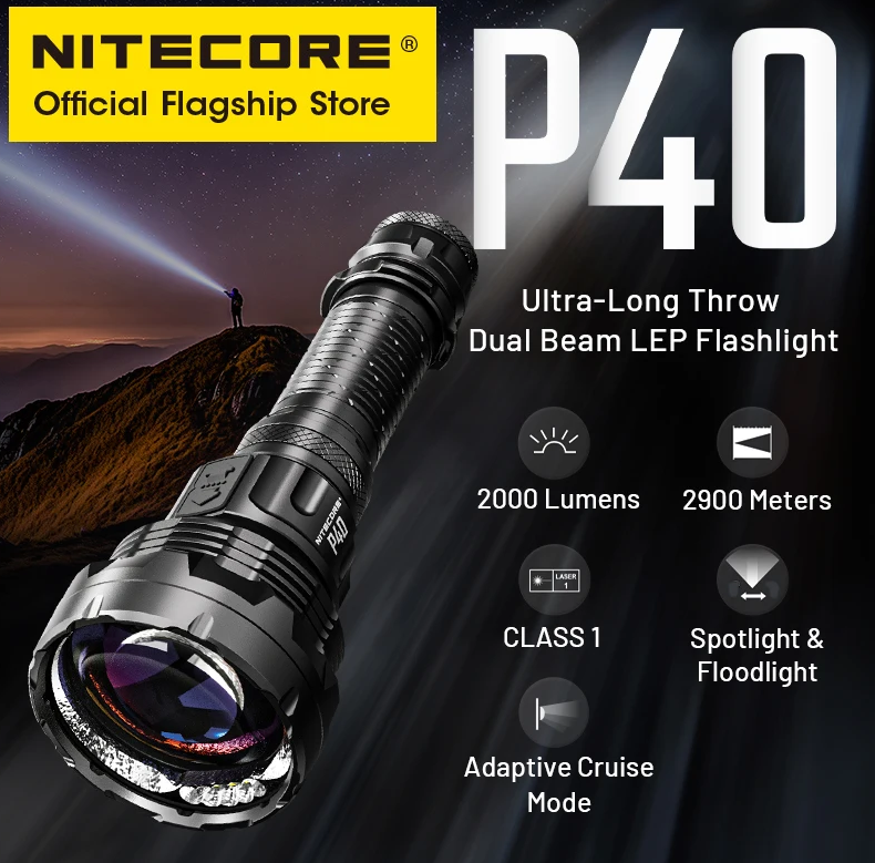 Ручной фонарь NITECORE P40 — изображение 2